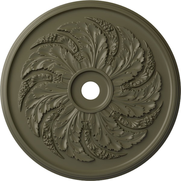 Ekena Millwork Sellek Ceiling Medallion (Fits Canopies up to 9"), Hand-Painted Painted Turtle, 42 1/8"OD x 1 7/8"P CM42SKPTF - main